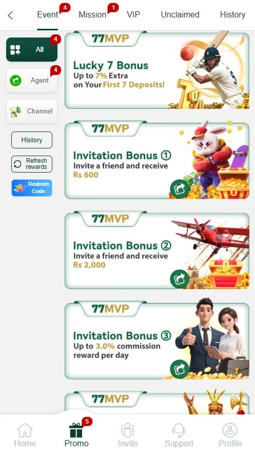 77MVP Game Promo