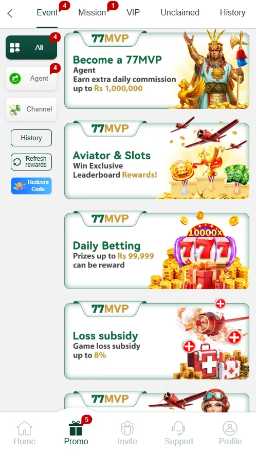 77MVP Game Promo